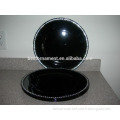 Wedding Black Lacquer Charger Plates with Blingy Edge